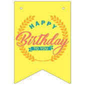 Glücklicher Geburtstag Wimpelkette (Erste Fahne)