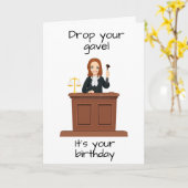 GLÜCKLICHER GEBURTSTAG ZU EINEM "JUDGE" KARTE (Gelbe Blume)