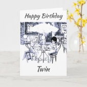 GLÜCKLICHER GEBURTSTAG ***ZU MEINEM ZWANG*** KARTE (Gelbe Blume)