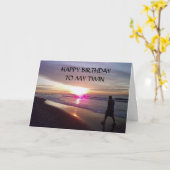 GLÜCKLICHER GEBURTSTAG "ZU MEINEM ZWEI" KARTE (Gelbe Blume)