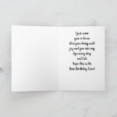 **GLÜCKLICHER GEBURTSTAG ZU MEINER BESTEN FREUND** KARTE (Innenseite)