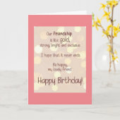 **GLÜCKLICHER GEBURTSTAG ZU MEINER BESTEN FREUND** KARTE (Gelbe Blume)