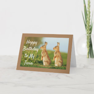 GLÜCKLICHER GEBURTSTAG ZU MEINER "TWIN"-KARTE KARTE