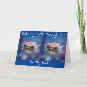 GLÜCKLICHER GEBURTSTAG ZU MEINER **ZWEI BRUDER** K KARTE