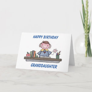 GLÜCKLICHER GEBURTSTAG ZU SONDERN **GRANDAUGHTER** KARTE