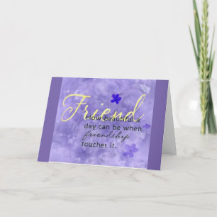 GLÜCKLICHER GEBURTSTAG ZUM "BESTEN FREUND JE" KARTE