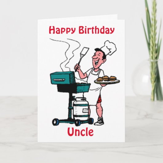 GLÜCKLICHER GEBURTSTAG ZUM BESTEN GRILLMASTER *UNC KARTE (Vorderseite)