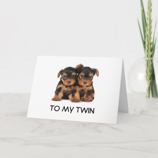 GLÜCKLICHER GEBURTSTAG ZUM "BESTEN ZWEIMAL JE" MIN KARTE (Vorderseite)