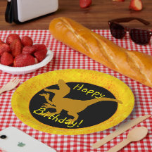 Glücklicher Geburtstag zum Gold-Dinosaurier-Leder!