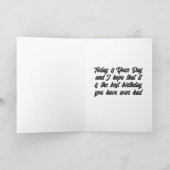 **GLÜCKLICHER GEBURTSTAG ZWEIMAL BRUDER** KARTE (Innenseite)