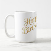 Glücklicher Geburtstags-Gnom-Charakter-Grafik Kaffeetasse (Links)
