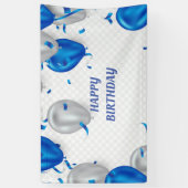 Glücklicher Geburtstagsballon Banner (Vertikal)