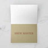 Glücklicher Geburtstagsbraumeister, Bierbrauerei Karte (Innenseite)