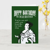 Glücklicher Geburtstagsbruder Karte (Gelbe Blume)