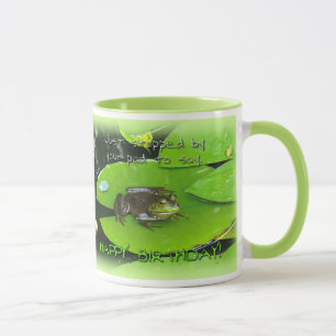Glücklicher Geburtstagsgruß - Bullfrog auf Lily Pa Tasse