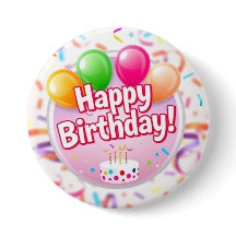 Glücklicher Geburtstagskopf (Rosa)