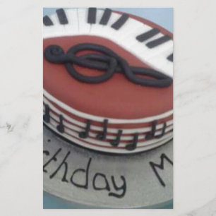 Glücklicher Geburtstagskuchen Briefpapier