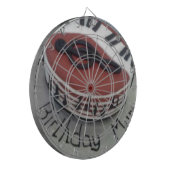 Glücklicher Geburtstagskuchen Dartscheibe (Vorderseite Links)