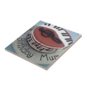 Glücklicher Geburtstagskuchen Fliese (Seite)