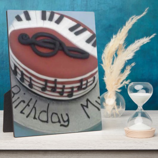 Glücklicher Geburtstagskuchen Fotoplatte (Seite)