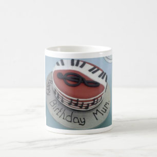 Glücklicher Geburtstagskuchen Kaffeetasse