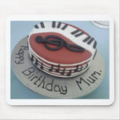 Glücklicher Geburtstagskuchen Mousepad (Vorne)