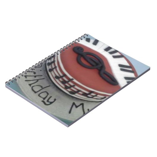 Glücklicher Geburtstagskuchen Notizblock (Linke Seite)