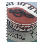 Glücklicher Geburtstagskuchen Notizblock (Vorderseite)