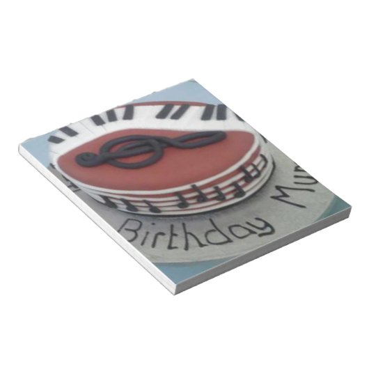 Glücklicher Geburtstagskuchen Notizblock (angewinkelt)