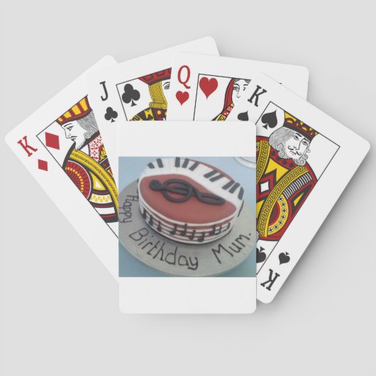 Glücklicher Geburtstagskuchen Spielkarten (Rückseite)