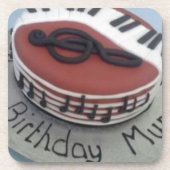 Glücklicher Geburtstagskuchen Untersetzer (Vorderseite)