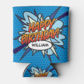 GLÜCKLICHER GEBURTSTAGSPASS Modernes Personalisier Dosenkühler (Vorderseite)