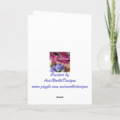 Glücklicher Geburtstagsschmetterling/Name anpassen Karte (Rückseite)