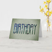 Glücklicher Geburtstagstext zu Polka Dots Karte (Gelbe Blume)