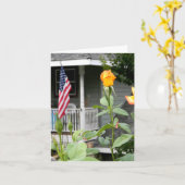 Glücklicher Gedenktag...... Karte (Gelbe Blume)