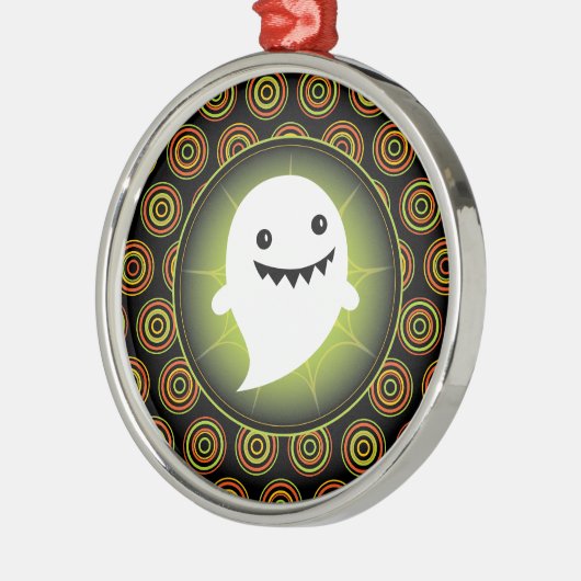 Glücklicher Geist Halloween Ornament Aus Metall (Links)