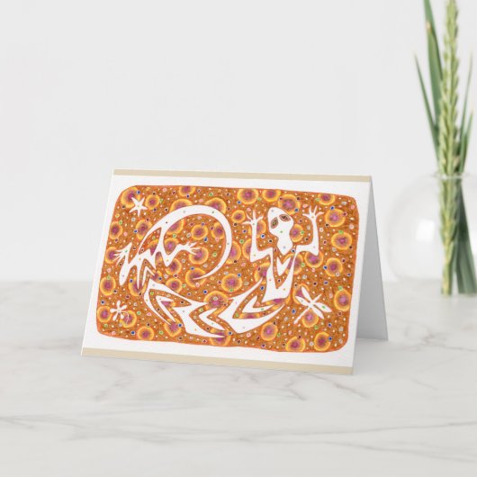 "Glücklicher Geist" notecard Karte (Vorderseite)