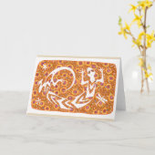 "Glücklicher Geist" notecard Karte (Gelbe Blume)