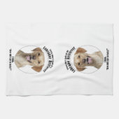 Glücklicher Gelbe Labrador Geschirrtuch (Horizontal)