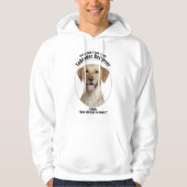 Glücklicher Gelbe Labrador Hoodie (Vorderseite)