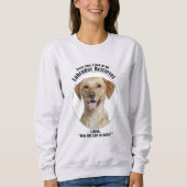 Glücklicher Gelbe Labrador Sweatshirt (Vorderseite)