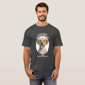 Glücklicher Gelbe Labrador T-Shirt (Vorne ganz)