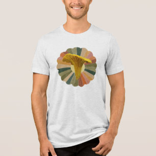 Glücklicher Gelber Pfifferling Pilz Tri-Blend Shirt