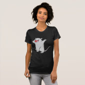 Glücklicher Gerbil-Cartoon T-Shirt (Vorne ganz)