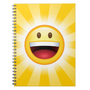 Glücklicher GesichtEmoticon Notizblock