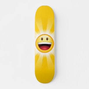 Glücklicher GesichtEmoticon Skateboard