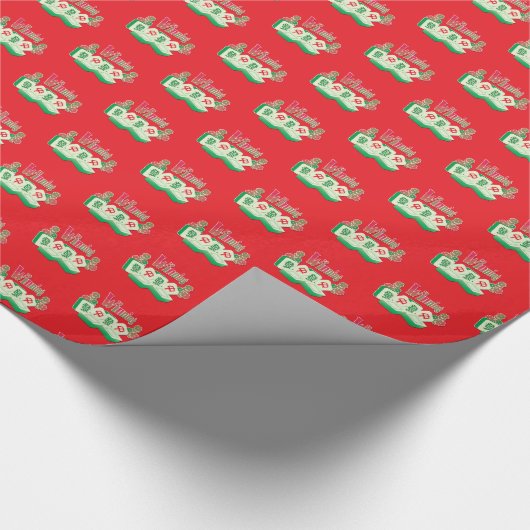 glücklicher Gewinner Mahjong Geschenkpapier (Ecke)