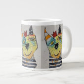 Glücklicher Glücklicher Jumbo-Mug Jumbo-Tasse (Vorderseite Rechts)