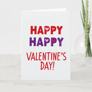Glücklicher Glücklicher Valentinstag Grußkarte Karte