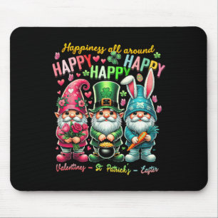Glücklicher Gnom zum Valentinstag St. Patrick Mousepad